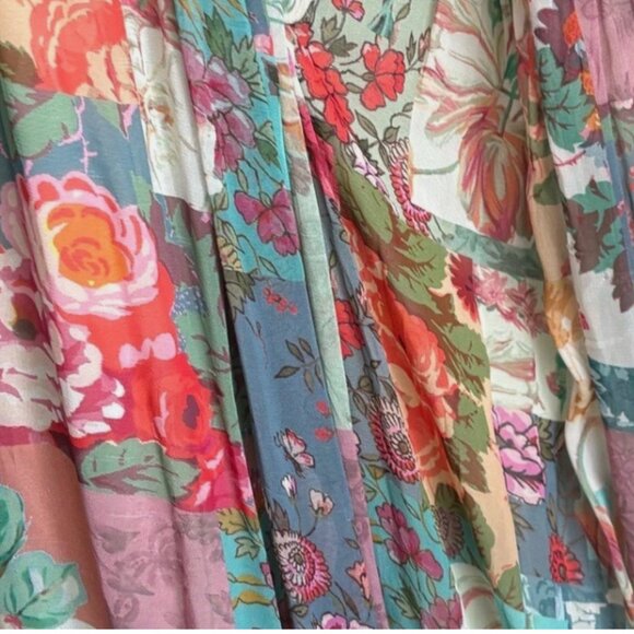 Brand New By Anthropologie Chiffon Smock Midi Dress - Picture 12 of 14